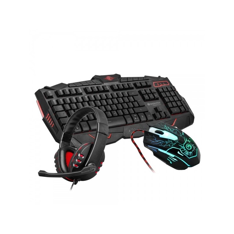 TECLADO+RATON+AURIC+ALFOMBRILLA WOXTER STINGER