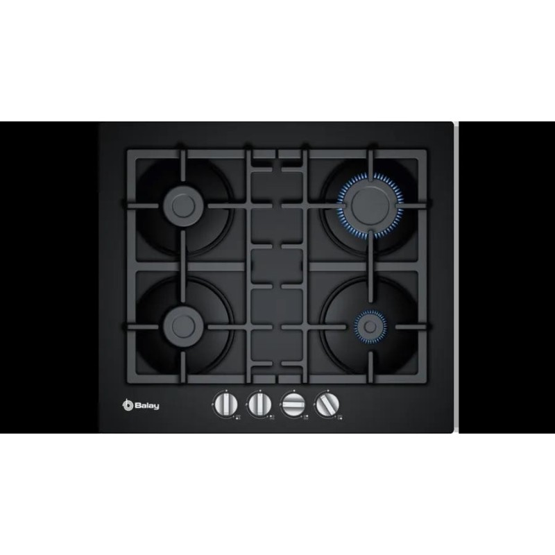 ENCIM. BALAY 3ETG564HB 4F GAS CRISTAL NEGRO