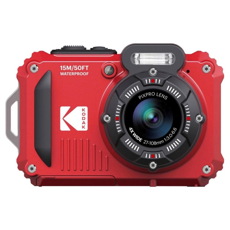 CAMARA KODAK WPZ2WH ACUATICA ROJA ZOOM OPTICO X4