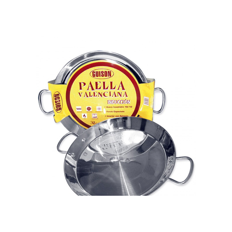 PAELLERA GUISON 46CM INOX INDUCCION