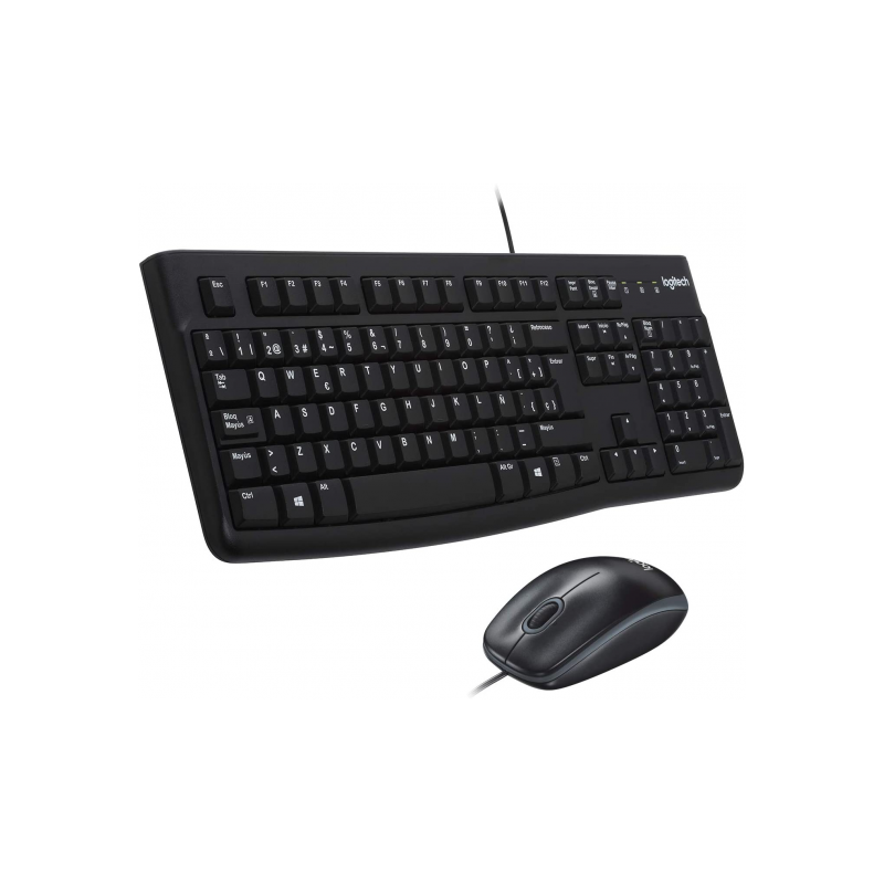 TECLADO+RATON LOGITECH MK120 CON CABLE USB