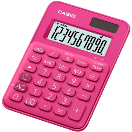CALCULADORA CASIO MS-7UC-RD ROSA