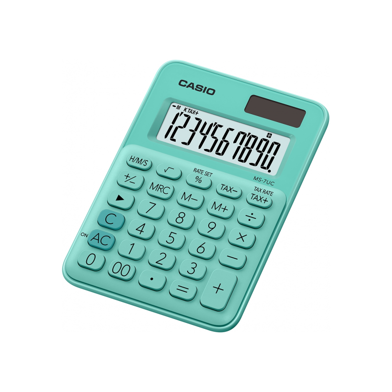 CALCULADORA CASIO MS-7UC-GN VERDE