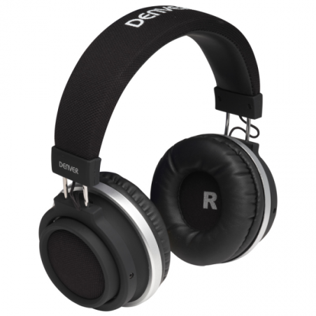 AURICULARES DENVER BTH-250 BLACK BLUETOOTH