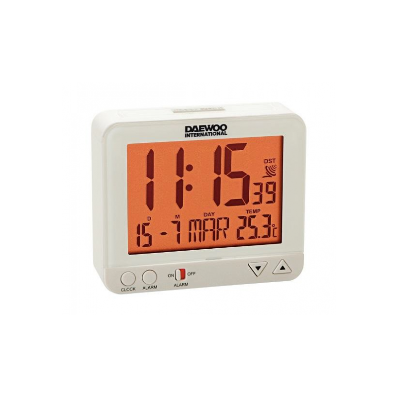 REL. DESPERTADOR DAEWOO DCD-200 WHITE