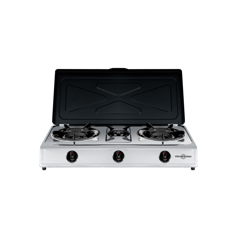HORNILLO VITROKITCHEN 360IB INOX 3F GAS C/T