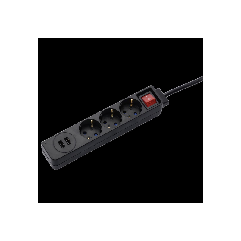 REGLETA HAMA 00137353 3 TOMAS USB 3.4A BLANCA