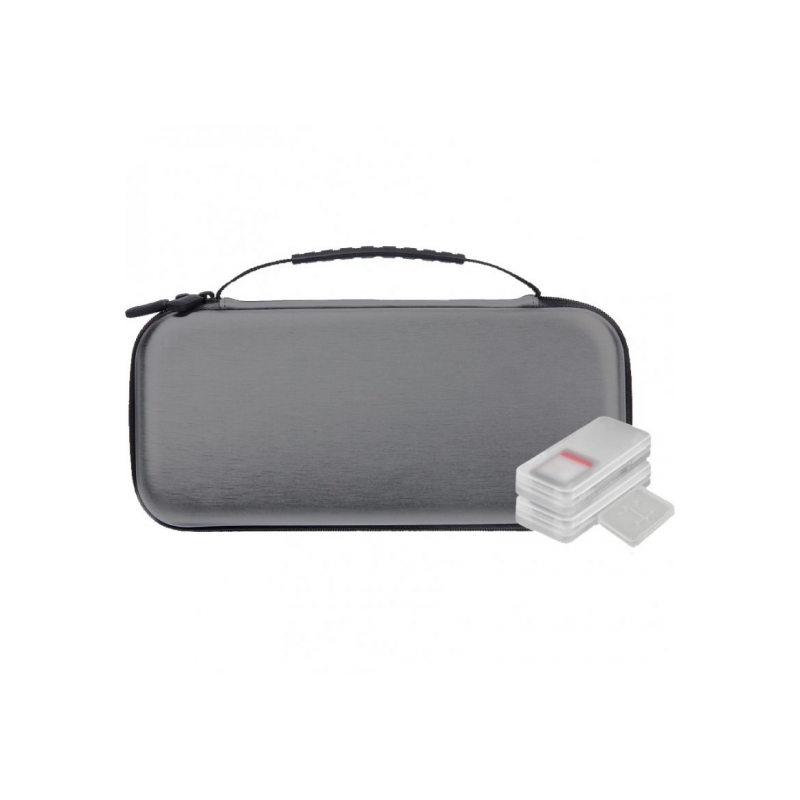 ESTUCHE NUWA SWITCH LITE GRIS +4 FUNDAS JUEGOS
