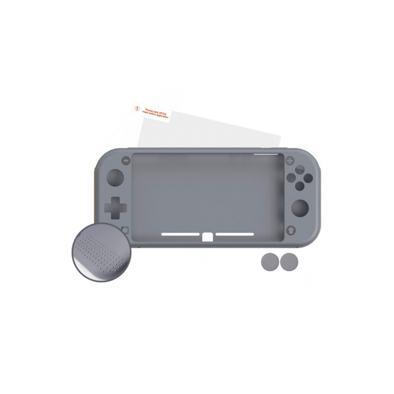 FUNDA NUWA SWITCH GRIS SILICONA ANTID+ 2 GRIPS FIL