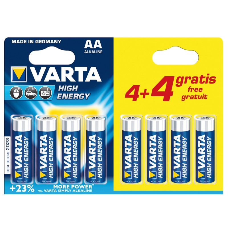 PILA VARTA LR06 AA BLx4+4 ALC. LONGLIFE