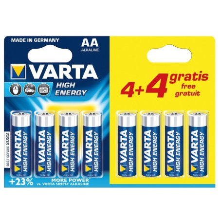 PILA VARTA LR06 AA BLx4+4 ALC. LONGLIFE