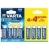 PILA VARTA LR06 AA BLx4+4 ALC. LONGLIFE