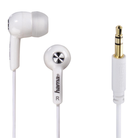 AURICULARES HAMA 00184004 BASIC4MUSIC IN-EAR BLANC