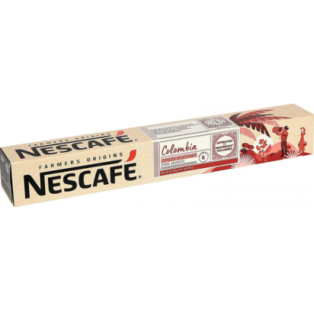 ESTUCHE NESPRESSO NESCAFE COLOMBIA DESC 10CAP