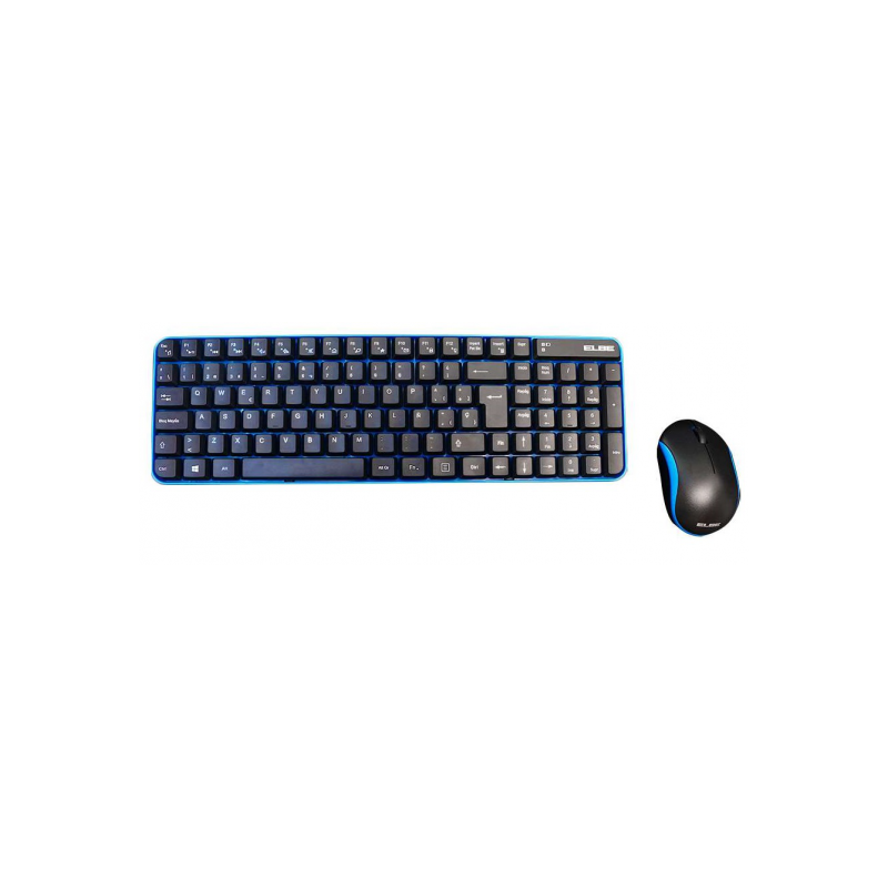 TECLADO+RATON ELBE PTR-101 NEGR/AZUL INALA