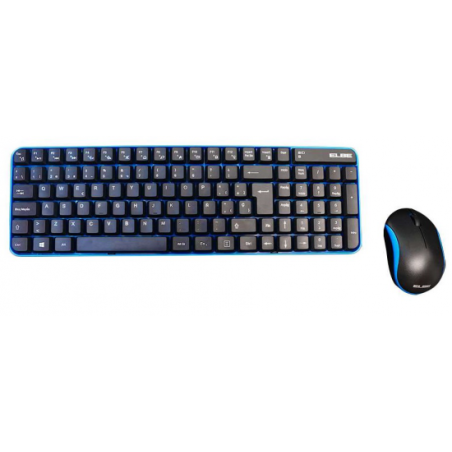 TECLADO+RATON ELBE PTR-101 NEGR/AZUL INALA