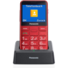 SENIORPHONE PANASONIC KX-TU155EXRN CON BASE ROJ