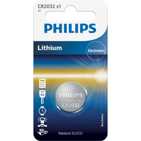 PILA PHILIPS LITHIUM CR2032 3V BLx1