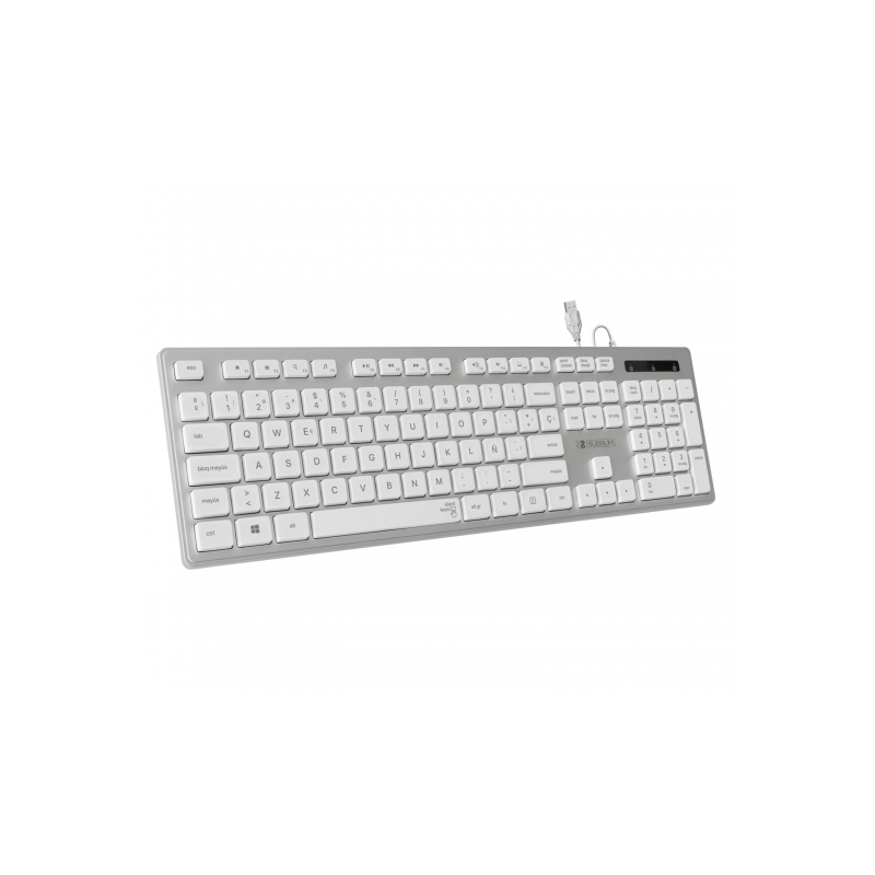 TECLADO SUBBLIM ERGO KEYS FLAT HQ SILVER