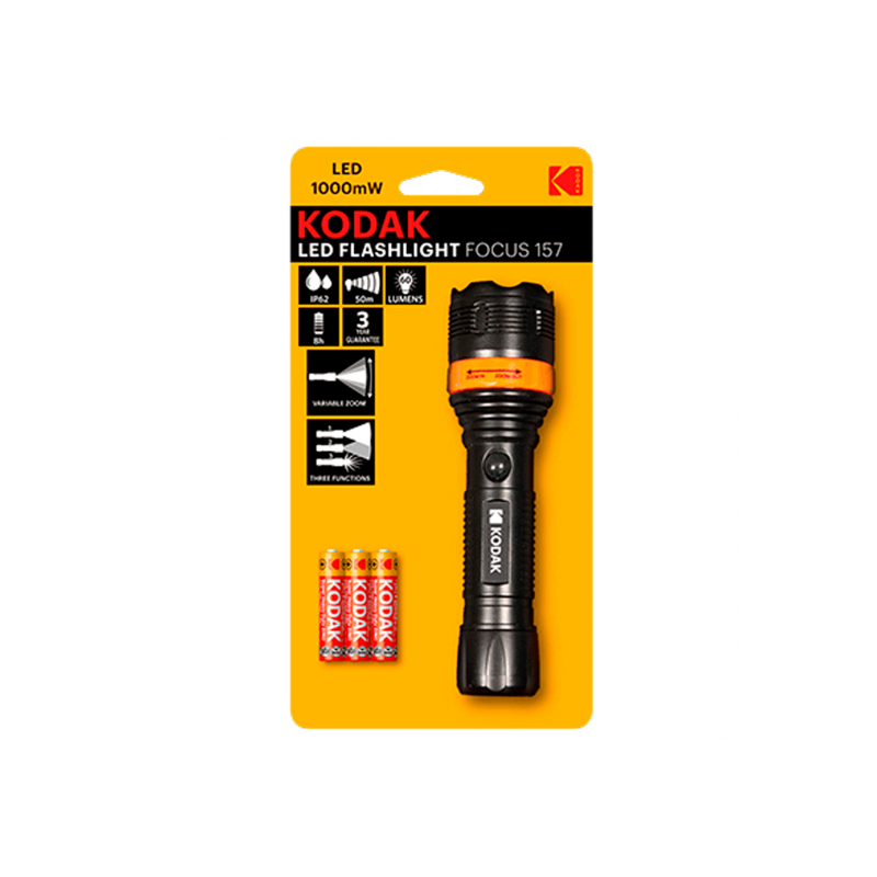 LINTERNA KODAK LED FOCUS 157 HASTA 50 METR 60 LUME