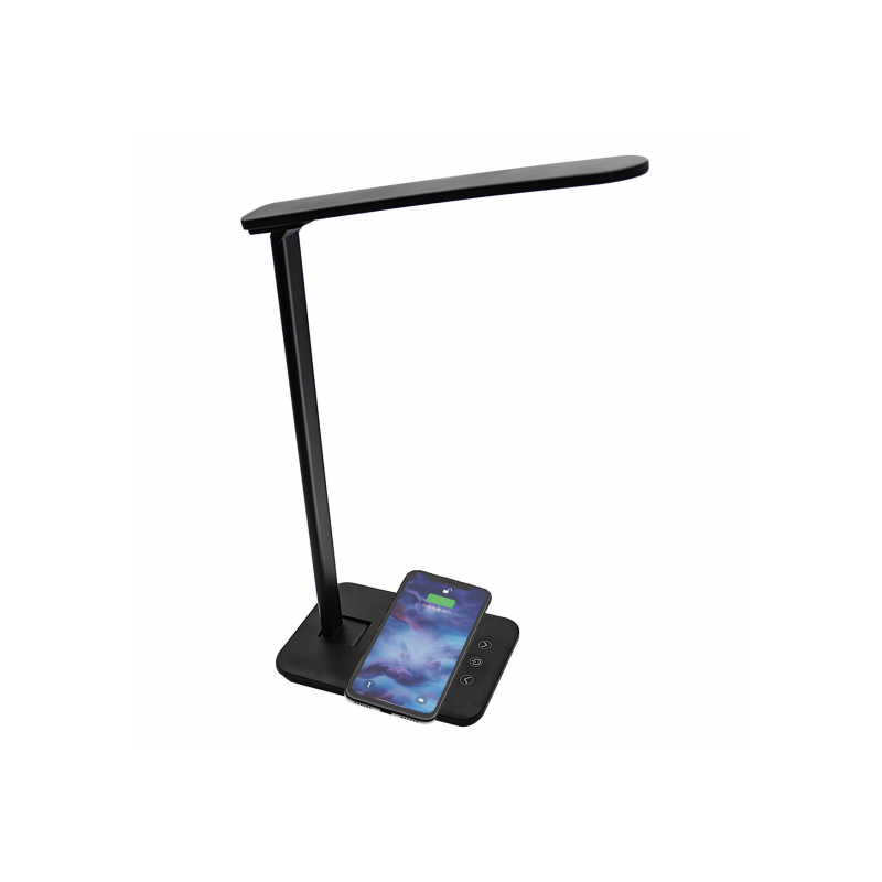 LAMPARA LED DENVER LQI-105 QI ESCRITORIO NEGRA