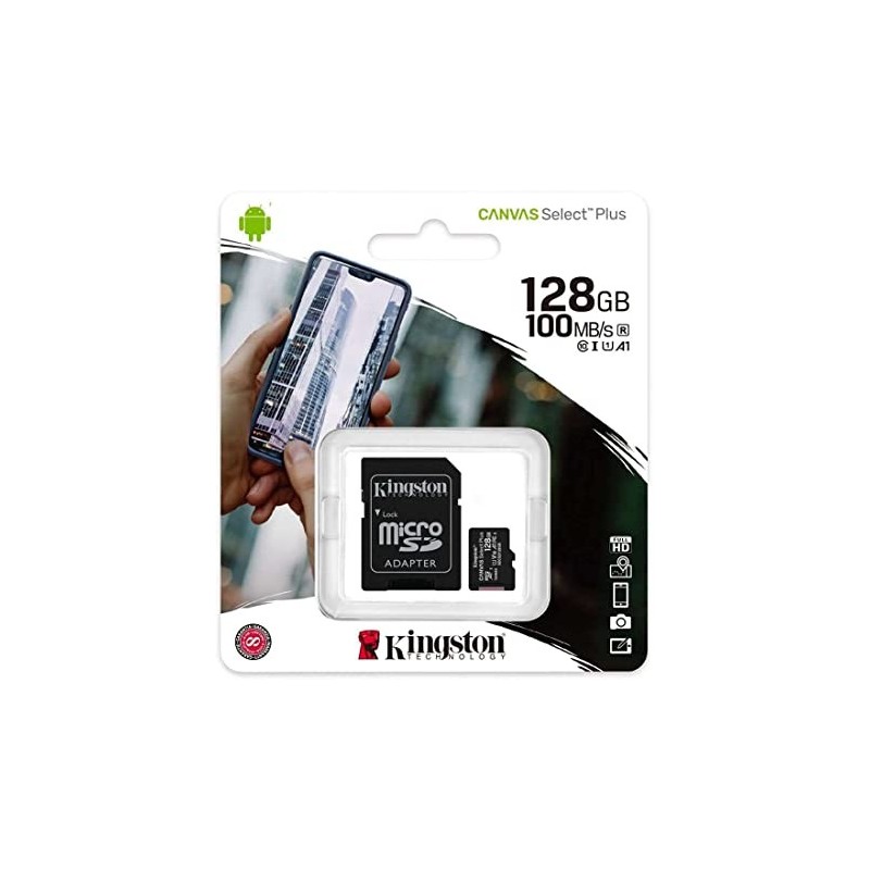 TARJ. MEM. KINGSTON MICRO SD 128GB ADAPTADOR