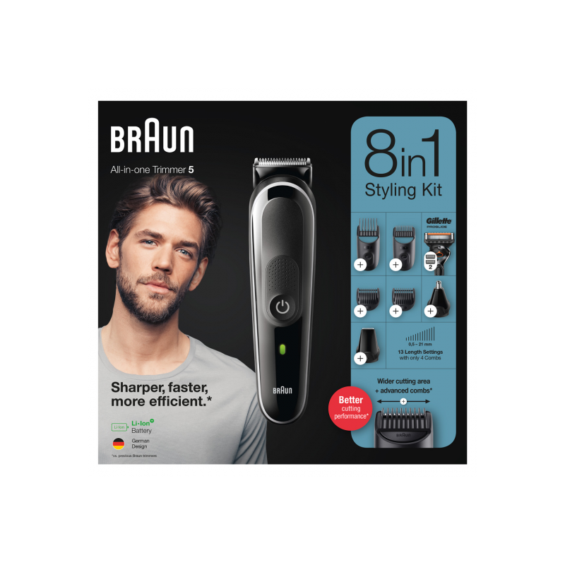 AFEITA. CORPORAL BRAUN MGK5360 BODYGROOM LAVABLE