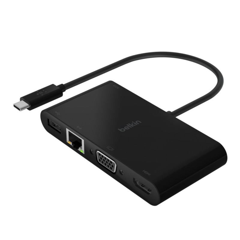 ADAPTADOR BELKIN AVC004BTBK USB-C GBE+HDMI+VGA+USB