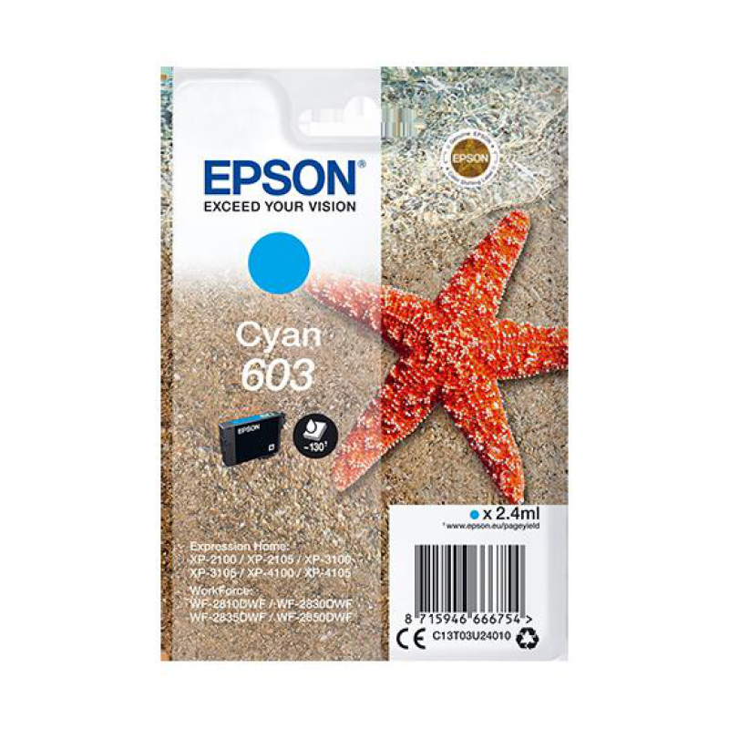 TINTA EPSON 603 CIAN C13T03U24020