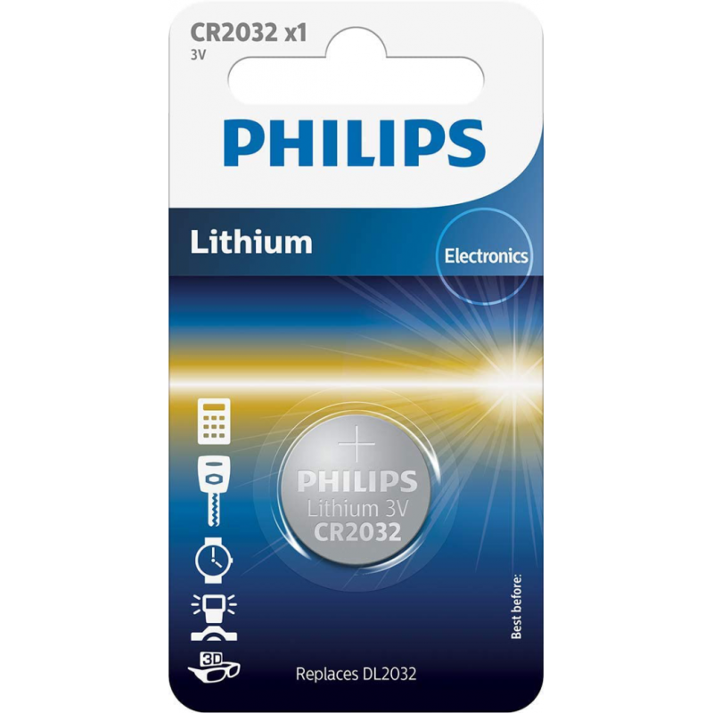 PILA PHILIPS LITHIUM CR2032 3V BLx5