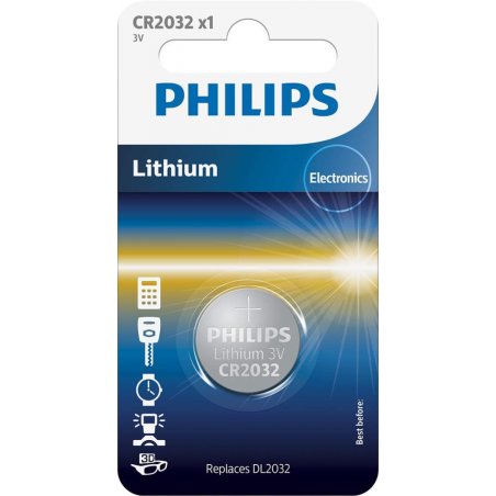 PILA PHILIPS LITHIUM CR2032 3V BLx5