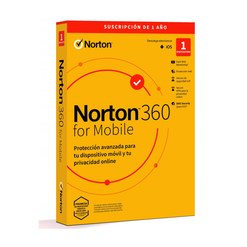 ANTIVIRUS NORTON MOBILE 1 USUARIO 12 MESES