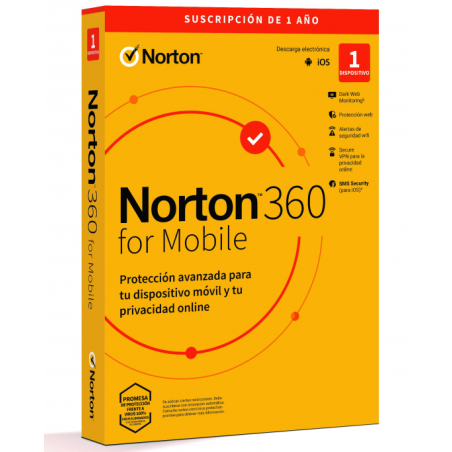 ANTIVIRUS NORTON MOBILE 1 USUARIO 12 MESES
