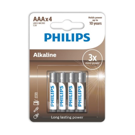 PILA PHILIPS POWER ALKALINE LR03A4B/10 AAA 4 BLIST