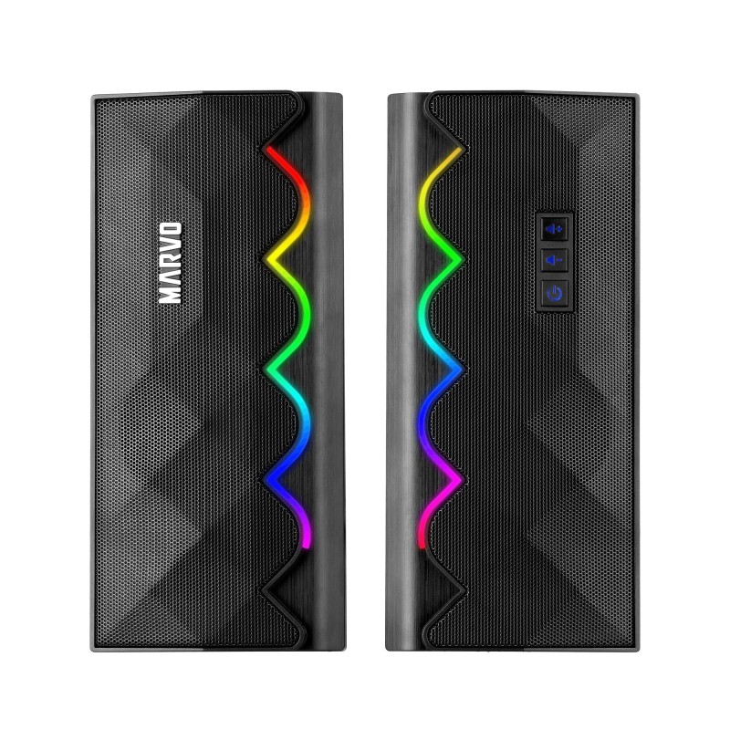 ALTAVOCES MARVO SG-269 RGB 2 x 3W JACK USB BLUETOO