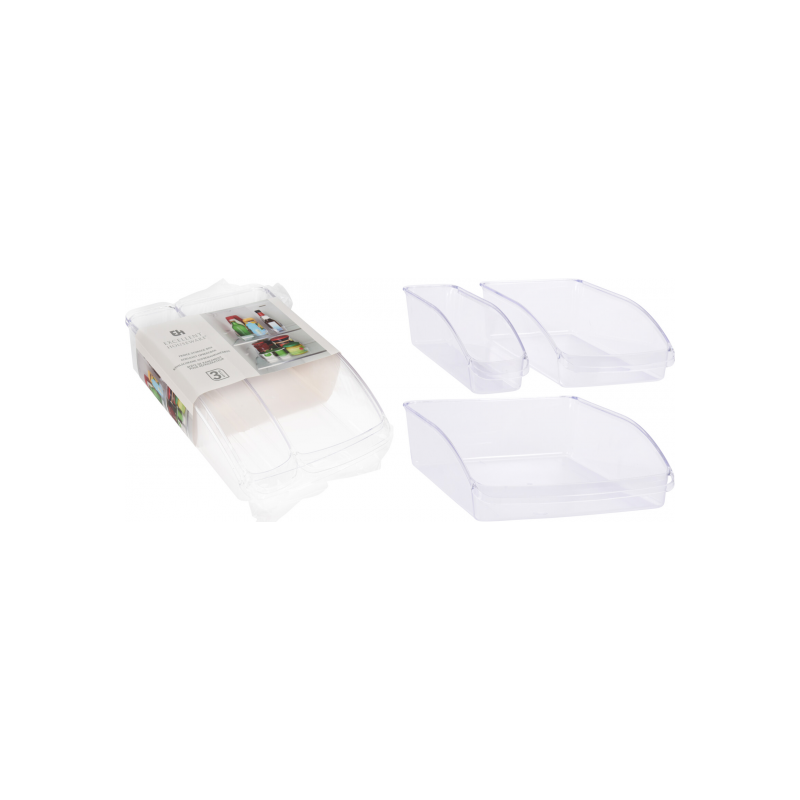 ORGANIZADOR FRIGO SET 3PCS KOOPMAN 030000880