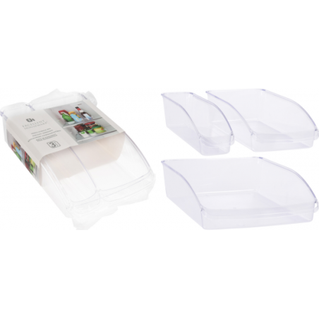 ORGANIZADOR FRIGO SET 3PCS KOOPMAN 030000880