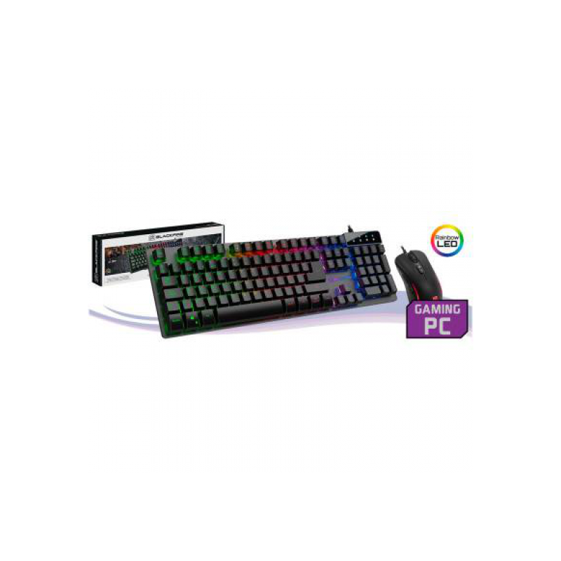 TECLADO+RATON BLACKFIRE STEEL+MOUSE BFX-250 GAMING