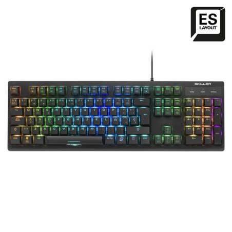 TECLADO SHARKOON SGK30 BLUE MECANICO RGB GAMING