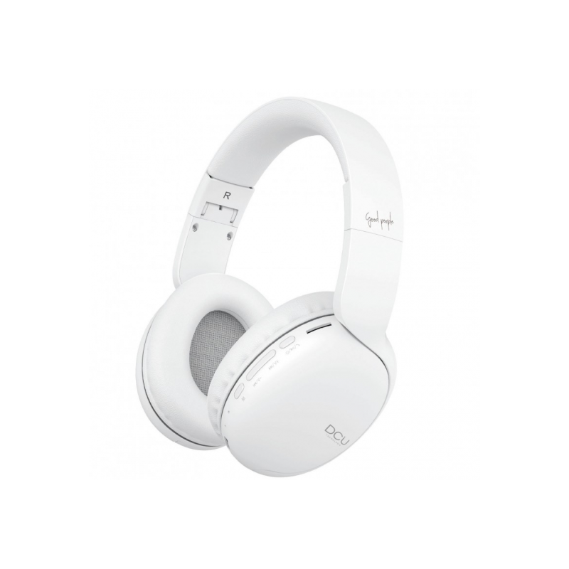 AURICULARES DCU BLUETOOTH DIADEMA + JACK BLANCO
