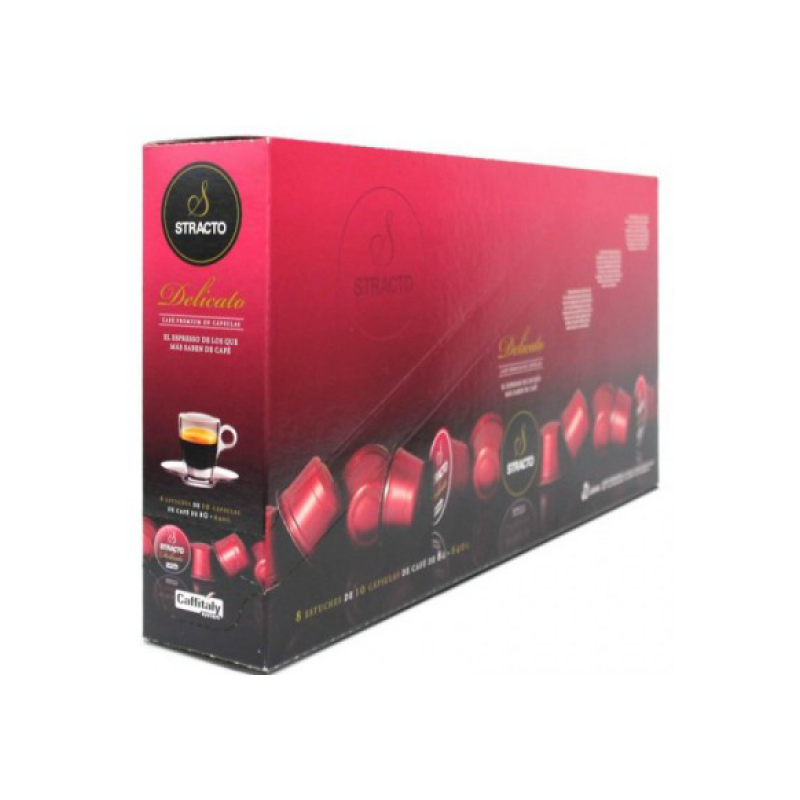 PACK 8ESTUCHES DE 10CAPSU.STRACTO DELICATO ROSA705
