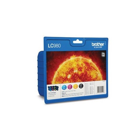 TINTA BROTHER LC980VALPB PACK 4 COLOR (DCP-195C)