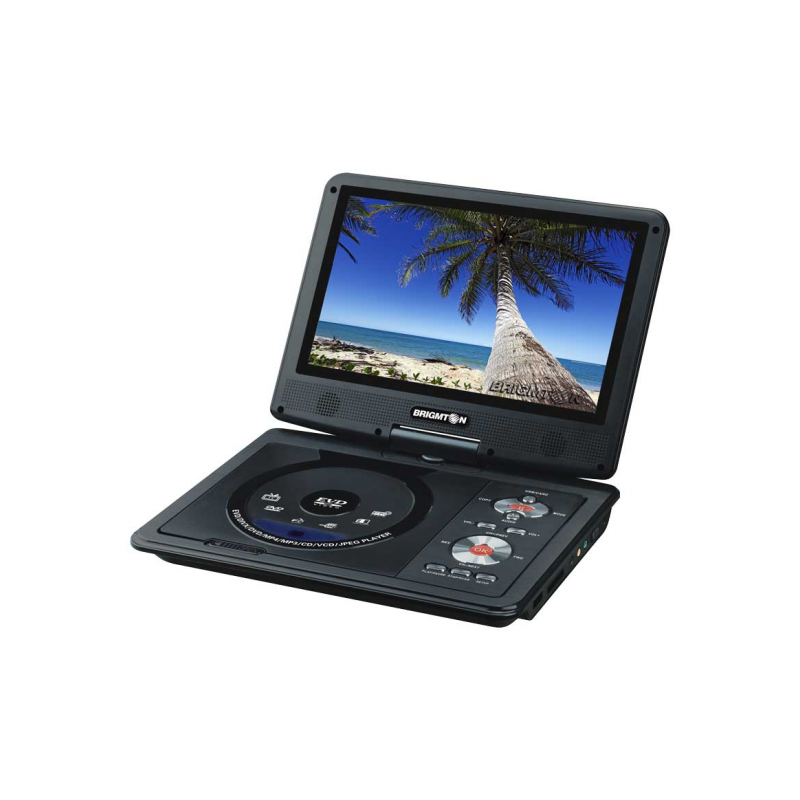 DVD BRIGMTON 9 PORTATIL BDVD-1093 USB MANDO JUEGO