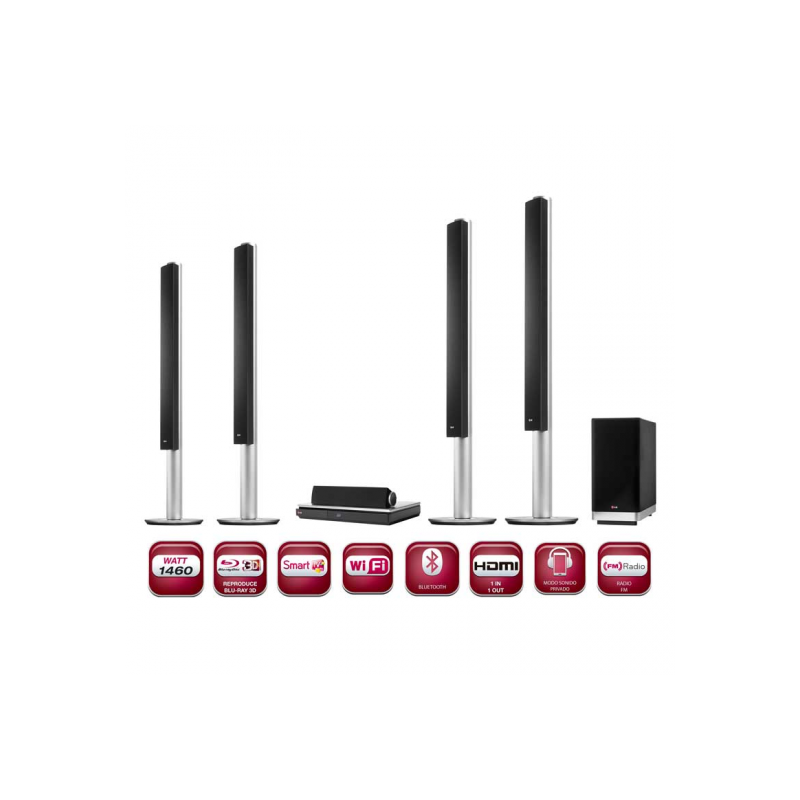 HOMECINEMA LG BH-9540TW UHD 9.1 1460W TORRE ARAMID