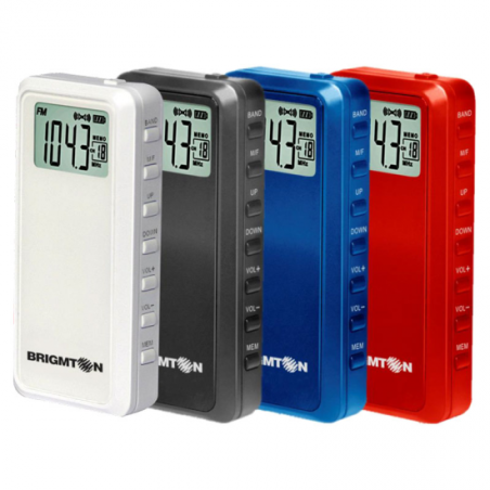 TRANSISTOR BRIGMTON BT-123B BLANCO DIGITAL MEMORI