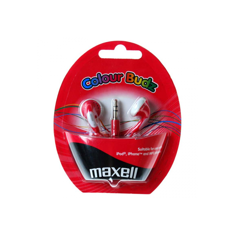 AURICULARES MAXELL COLOUR BUDS RED M138