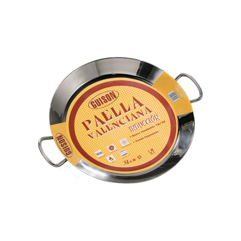 PAELLERA GUISON 32CM INOX INDUCCION