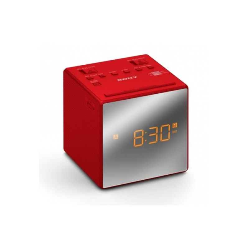 RAD/REL SONY ICFC1TR RED DUAL ALARM