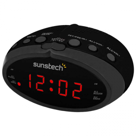 RAD/REL SUNSTECH FRD16BK PANTALLA LED