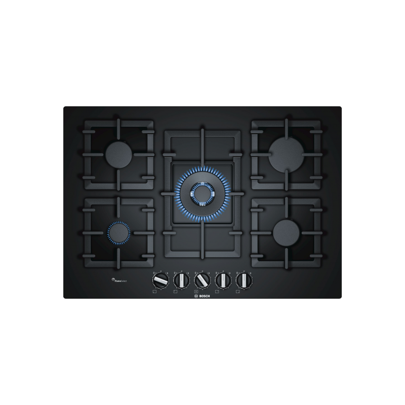 ENCIM. BOSCH PPQ7A6B90 75CM 5F GAS CRISTAL NEGRO